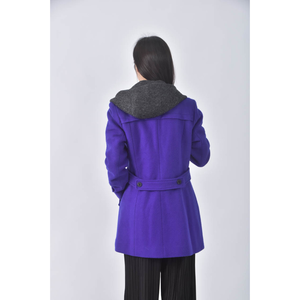 (M) 連帽藍色外套二手衣, , large