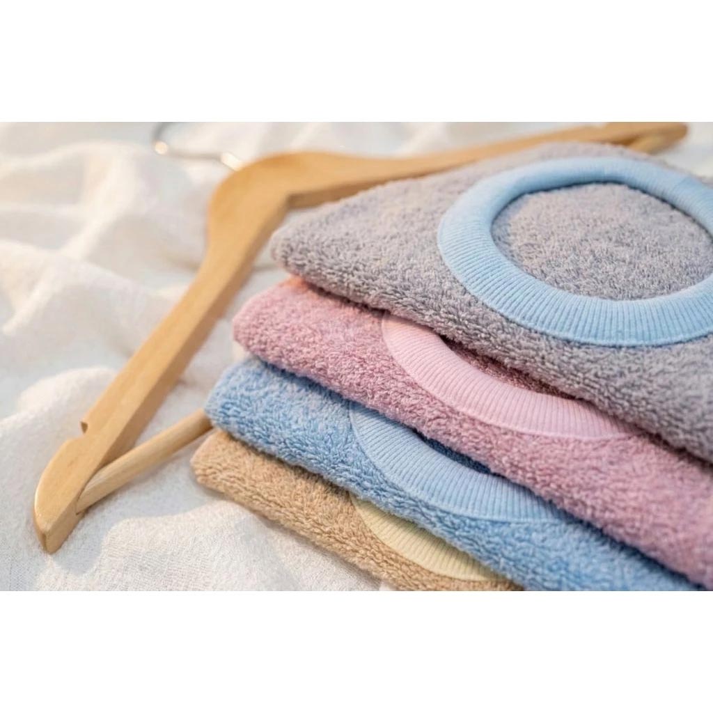 [Kaimei Cotton Industry] 4 in the group, random and excellent, MIT made in Taiwan, 28 taels thick, pure cotton breathable adult bib/spit napkin, exquisite satin plain color, , large