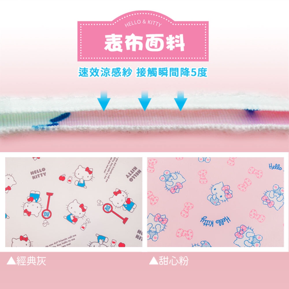 【格藍傢飾】Hello kitty授權釋壓多功能抬腿枕 (2款可選) 三角靠枕 三角枕 三角靠墊 交換禮物, , large