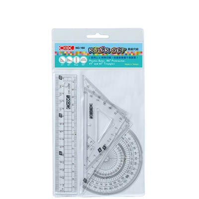 COX三燕  三角板尺(組) 15CM/20CMNO.160(15CM), , large