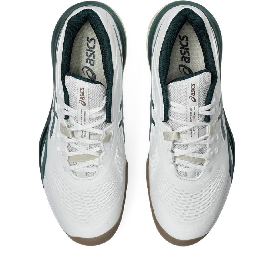 [秉宸] ASICS GEL-RESOLUTION X 男網球鞋 白綠 1041A481-111, , large