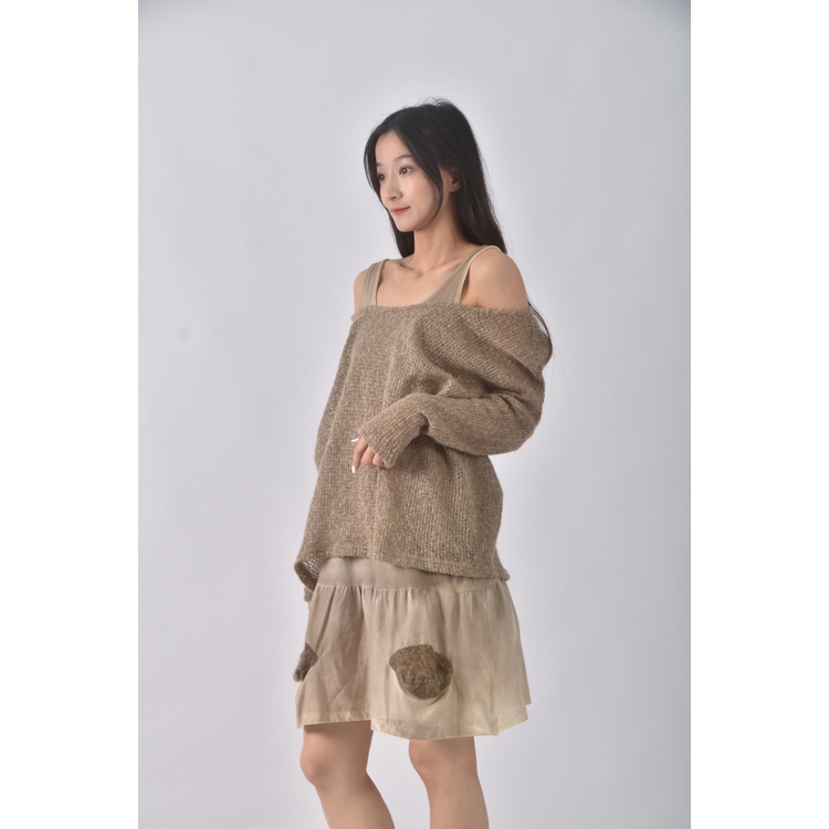 (M) 【德馨私服】hua ziyl質感兩件式棕色洋裝二手衣, , large
