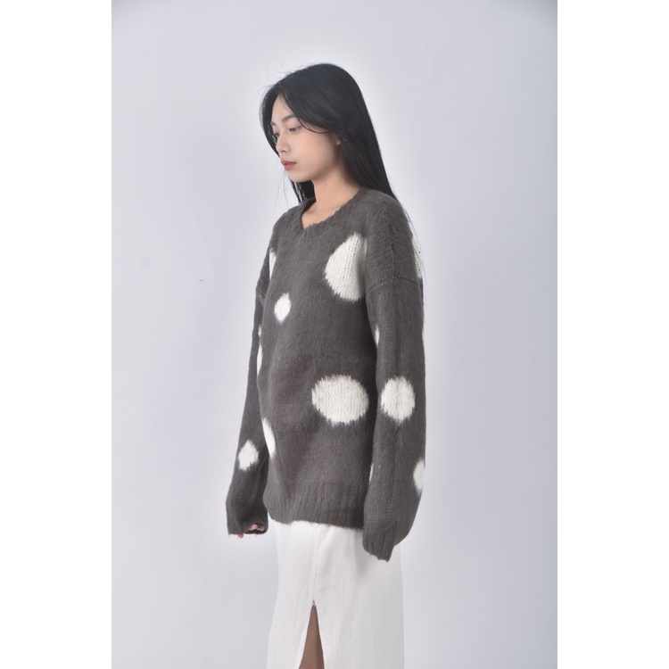 (XL) themarlboroughhead點點灰色長袖上衣二手衣, , large
