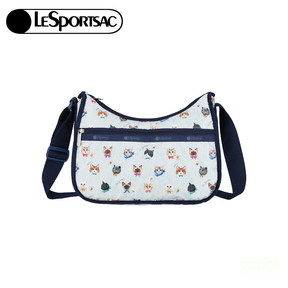 LeSportsac Classic Hobo 經典斜背包 送禮-晴空貓語, , large