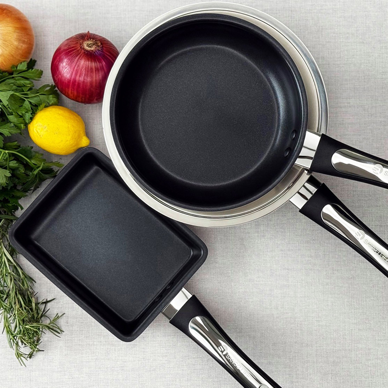 【SANSO LIFE】不鏽鋼不沾玉子燒鍋 13x18cm, , large