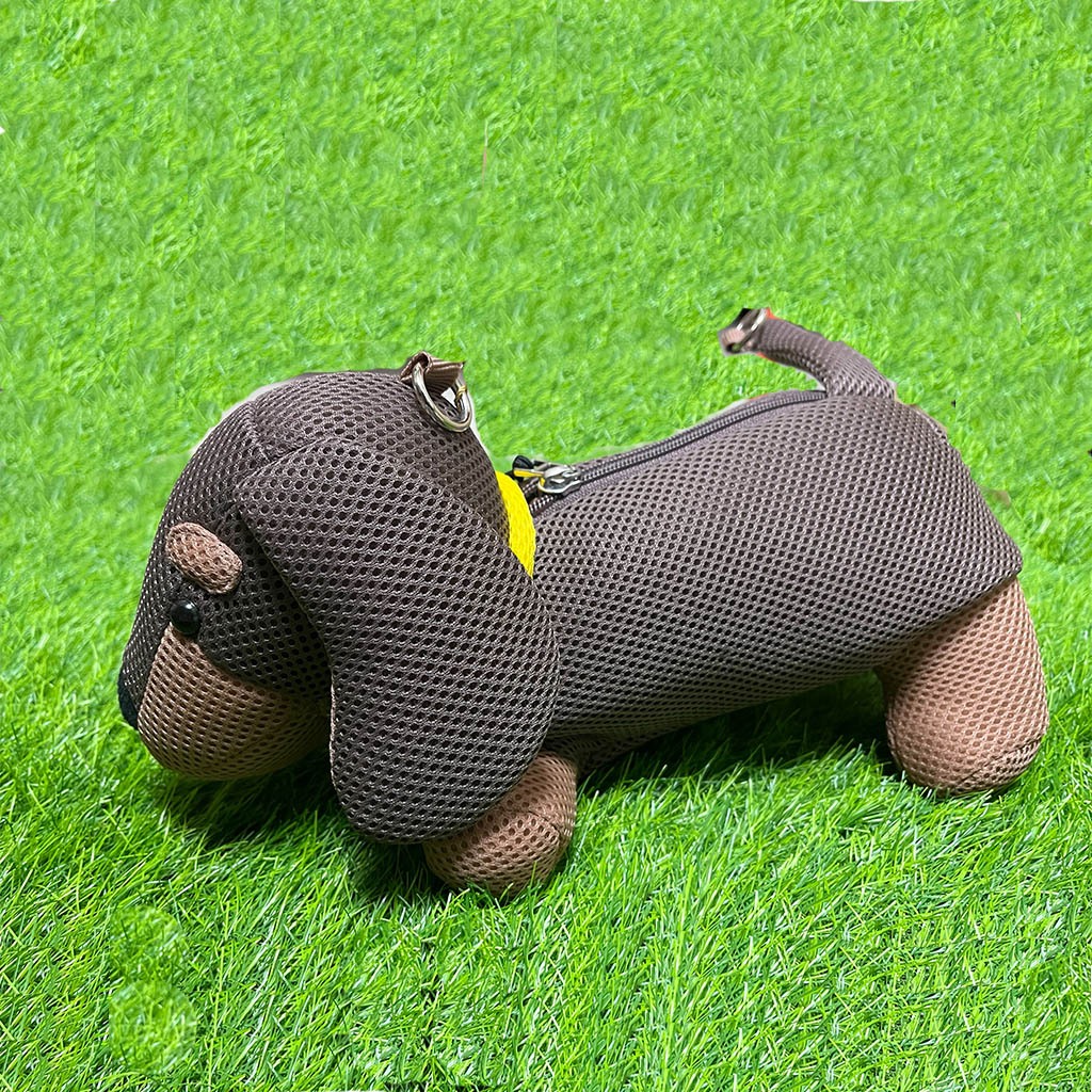 【可愛造型 獨家設計 可機洗 保固】臘腸狗 斜背包 側背包 斜背包女 側背包女 可愛包包 禮物, , large