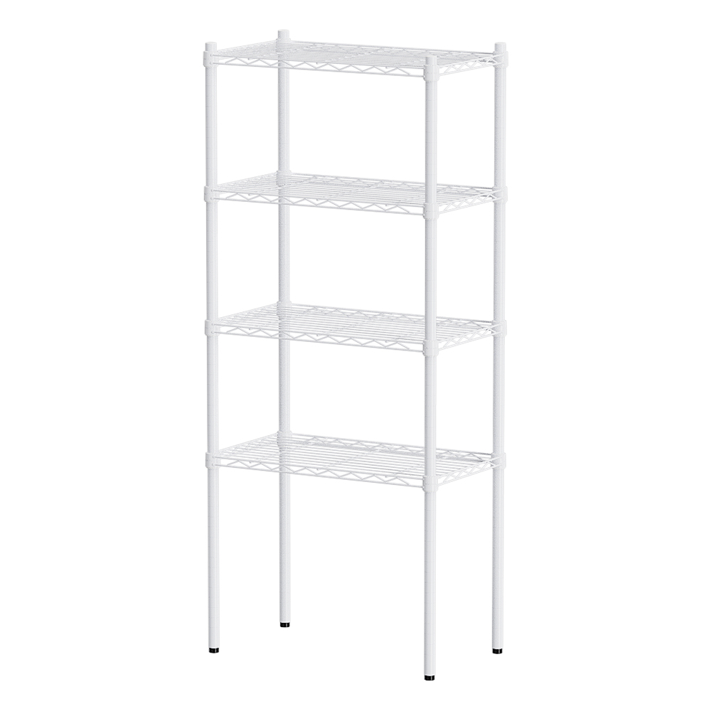【Y HOUSE】60x45x150cm Lightweight Four-layer Iron Rack Iron Rack Shelf-Painted White