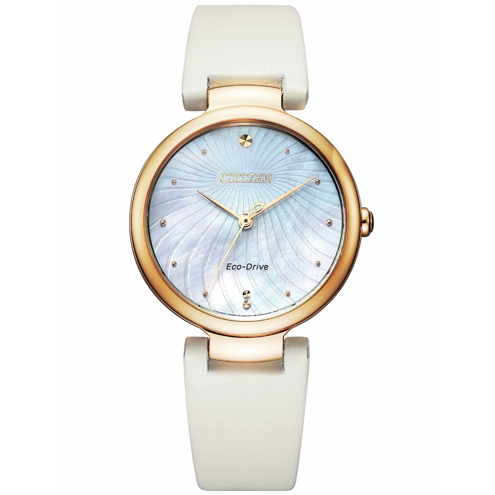 CITIZEN 星辰 L系列限量光動能海浪女錶 EM0853-22D, , large