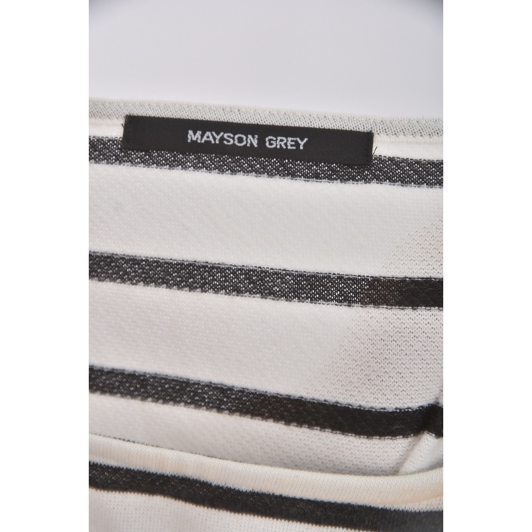 (S) mayson grey條紋白色短袖上衣二手衣, , large