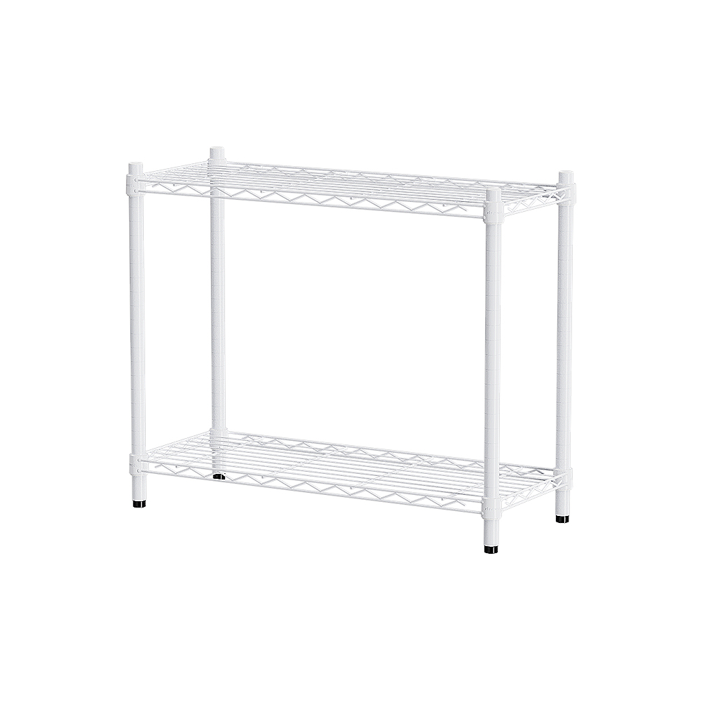 【Y HOUSE】76x30x60cm Lightweight Two-layer Iron Rack Iron Rack Shelf-Painted White, , large