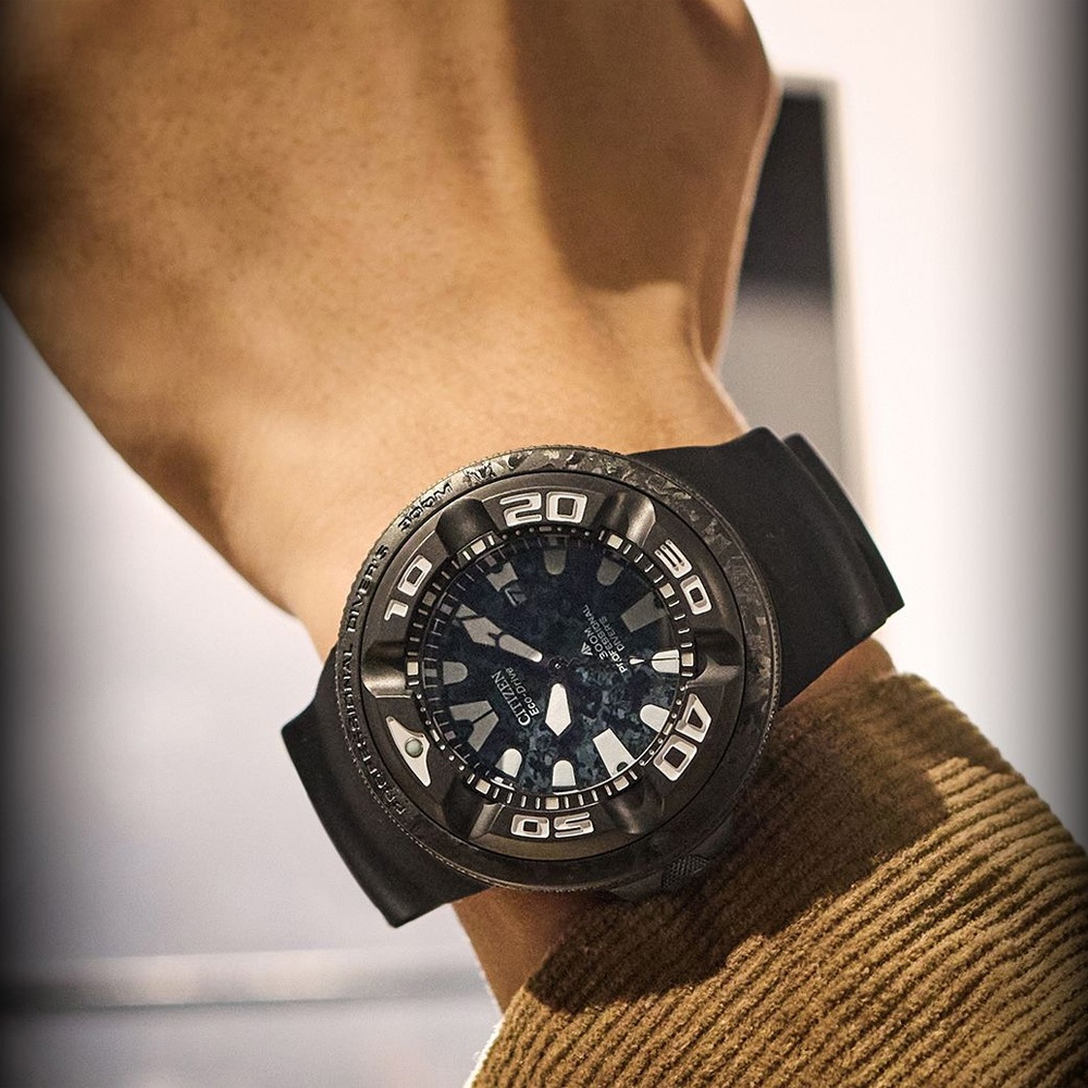 CITIZEN星辰 哥吉拉 哥斯拉 限量聯名錶 PROMASTER 光動能300米潛水手錶 BJ8056-01E, , large