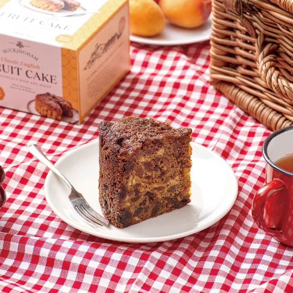【BUCKINGHAM】Rum Fruit Cake in Wooden Gift Box, , large