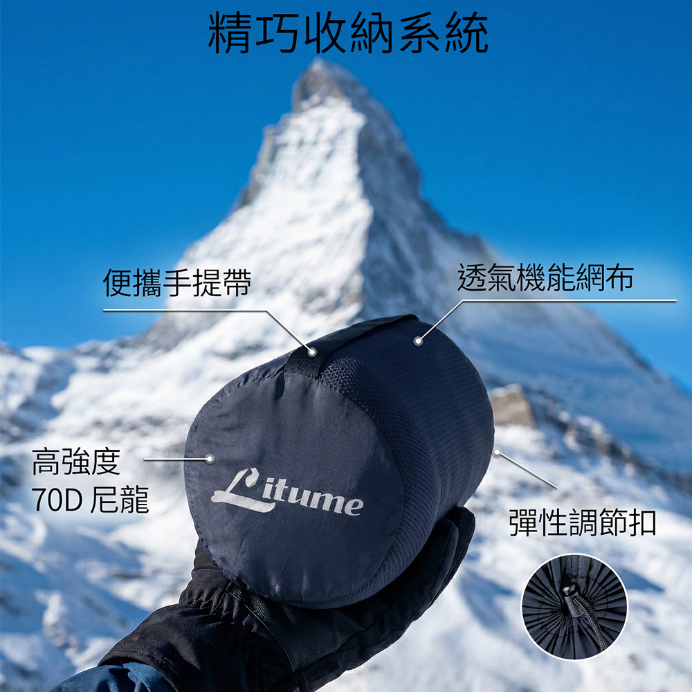 Litume E651 刷毛旅行毛毯 藻綠, , large