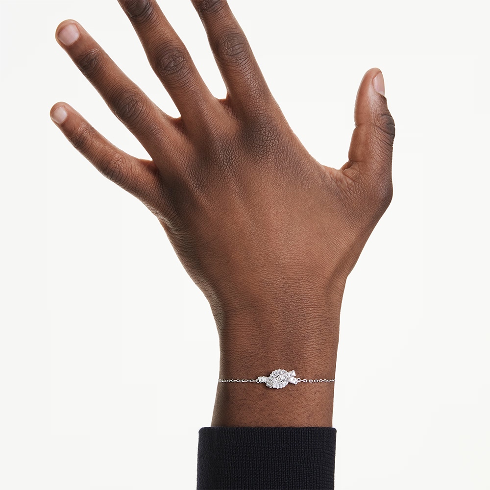 SWAROVSKI 施華洛世奇 Matrix 繩結方形水晶手鍊(5731101), , large