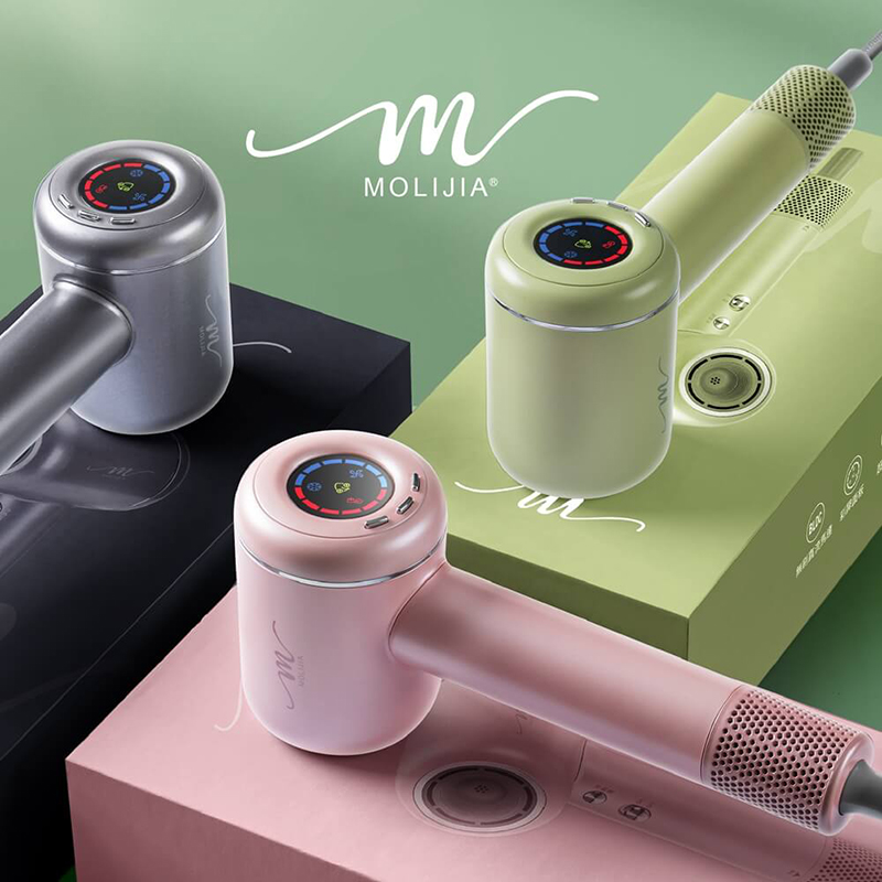 【MOLIJIA】M195 Negative Ion Constant Temperature High-Speed ​​Hair Dryer - Floral Pink, , large