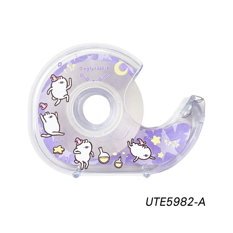 【PENROTE 筆樂】醜白兔透明膠帶台 A款, , large