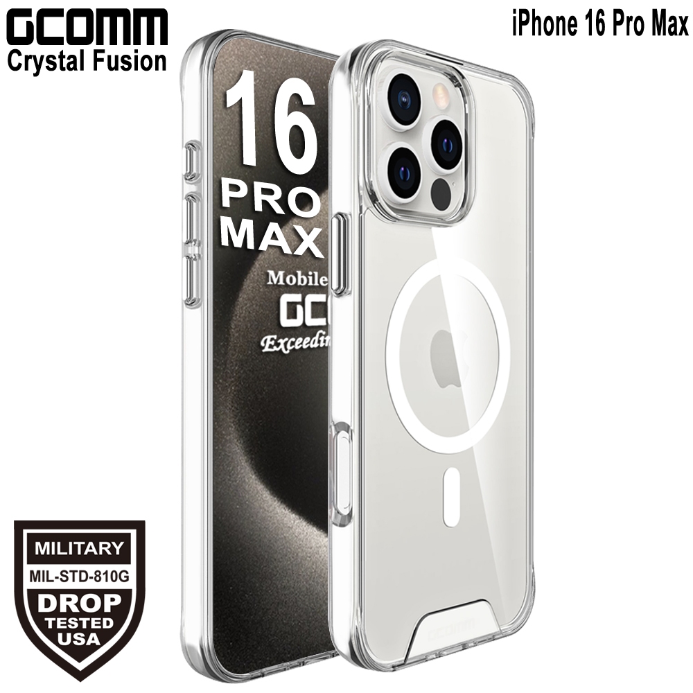 GCOMM iPhone 16 Pro Max 磁吸晶透軍規防摔殼 Crystal Fusion MagSafe, , large