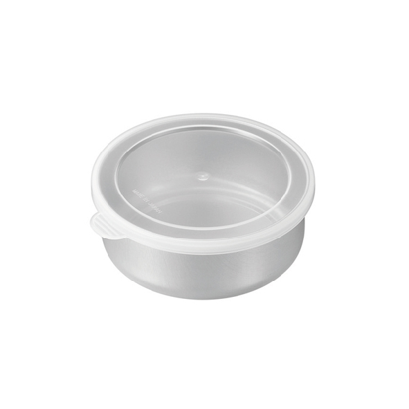 ECHO 4.5 Round Shallow Stainless Steel Food Storage Container, , large