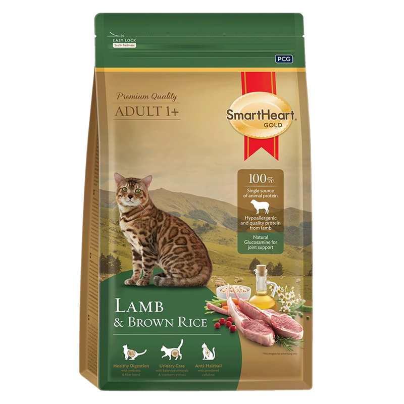 【SmartHeart 慧心】自然貓糧1kg-牧野羔羊+糙米, , large