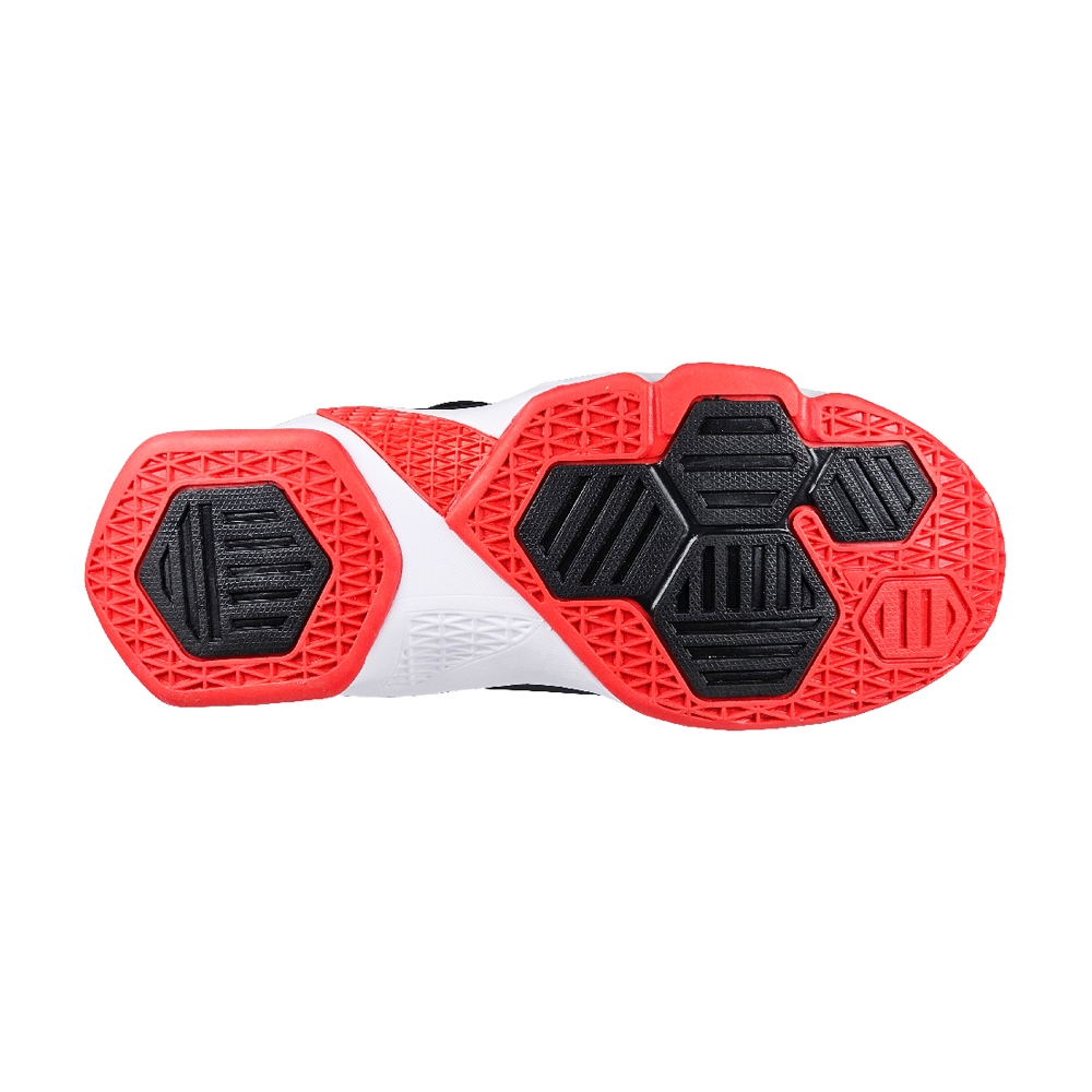 DIADORA迪亞多那 大童專業籃球鞋 童運動鞋 童鞋 寬楦 透氣 保護後跟 吸震 減壓 健康鞋墊 防滑 黑紅 白黑, , large