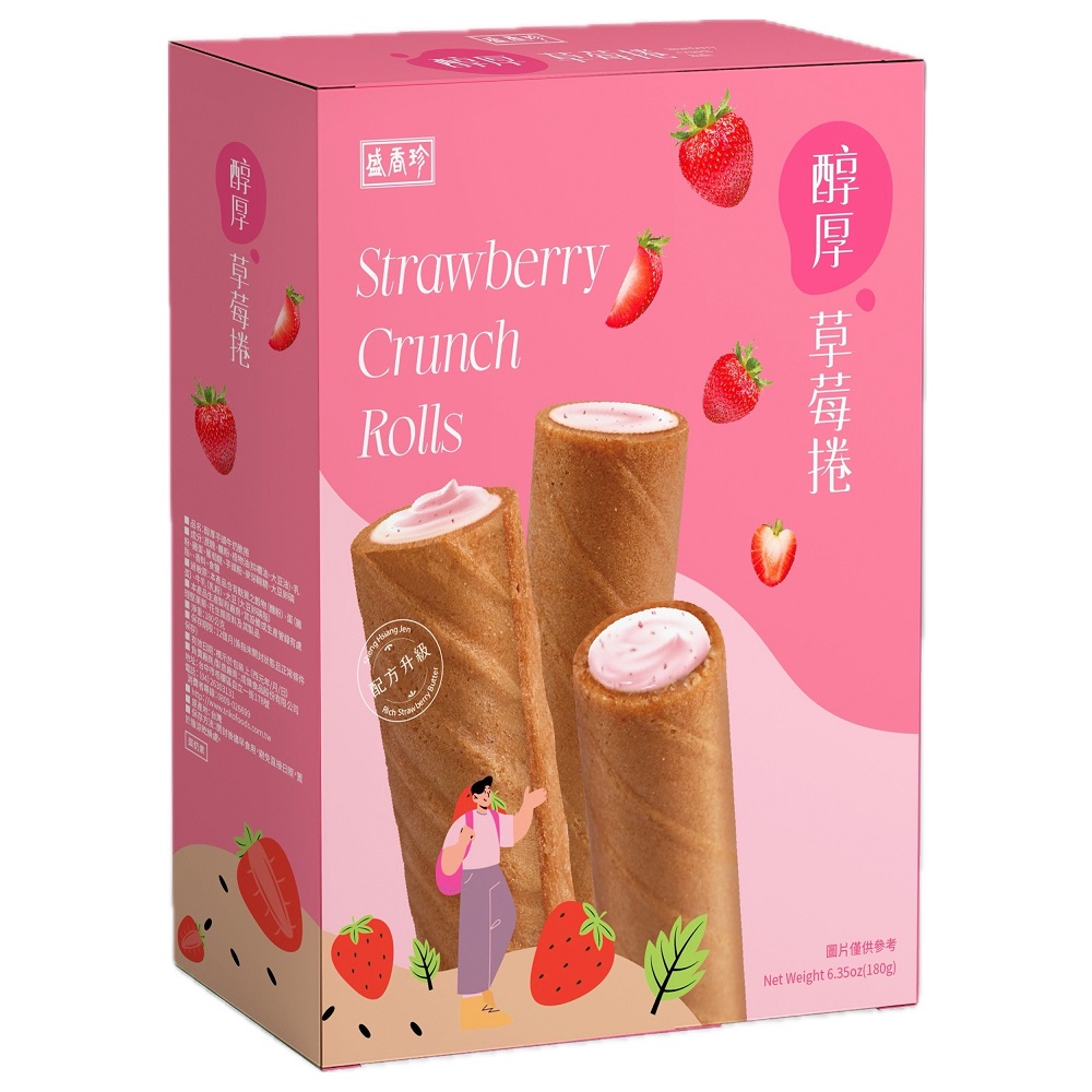 Mellow strawberry roll, , large