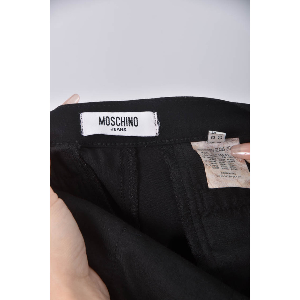 (M) moschino西裝素面黑色長褲二手衣, , large