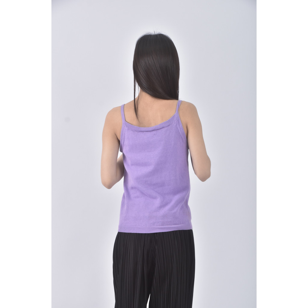 (S) disney吊帶棉質純棉貼鑽紫色上衣二手衣, , large