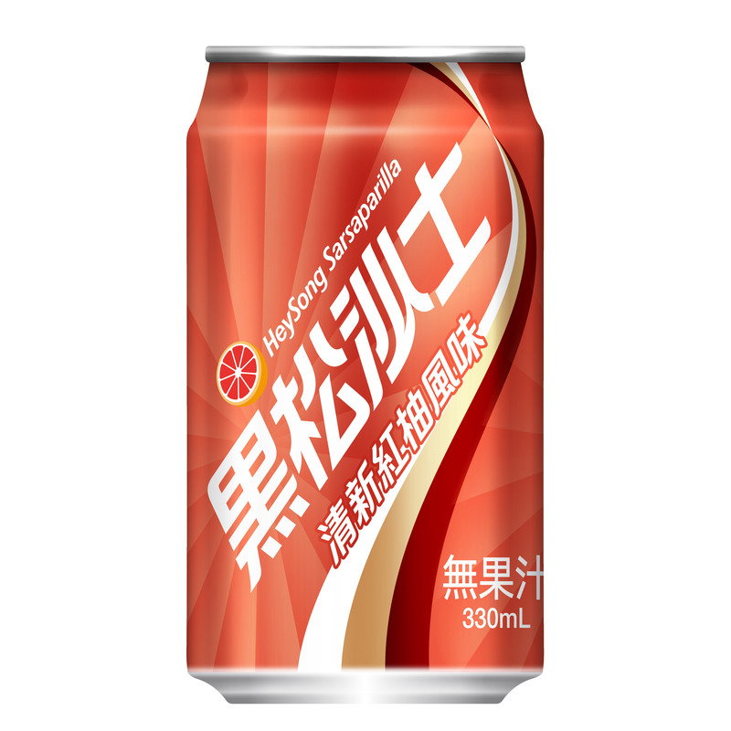 黑松沙士清新紅柚風味330ml, , large