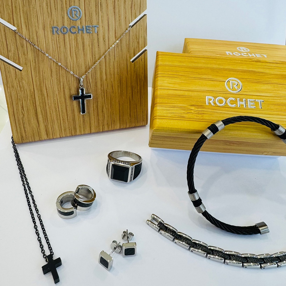 【快速出貨】法國 ROCHET CABESTAN系列 鋼索手環-黑 HBJ2381, , large