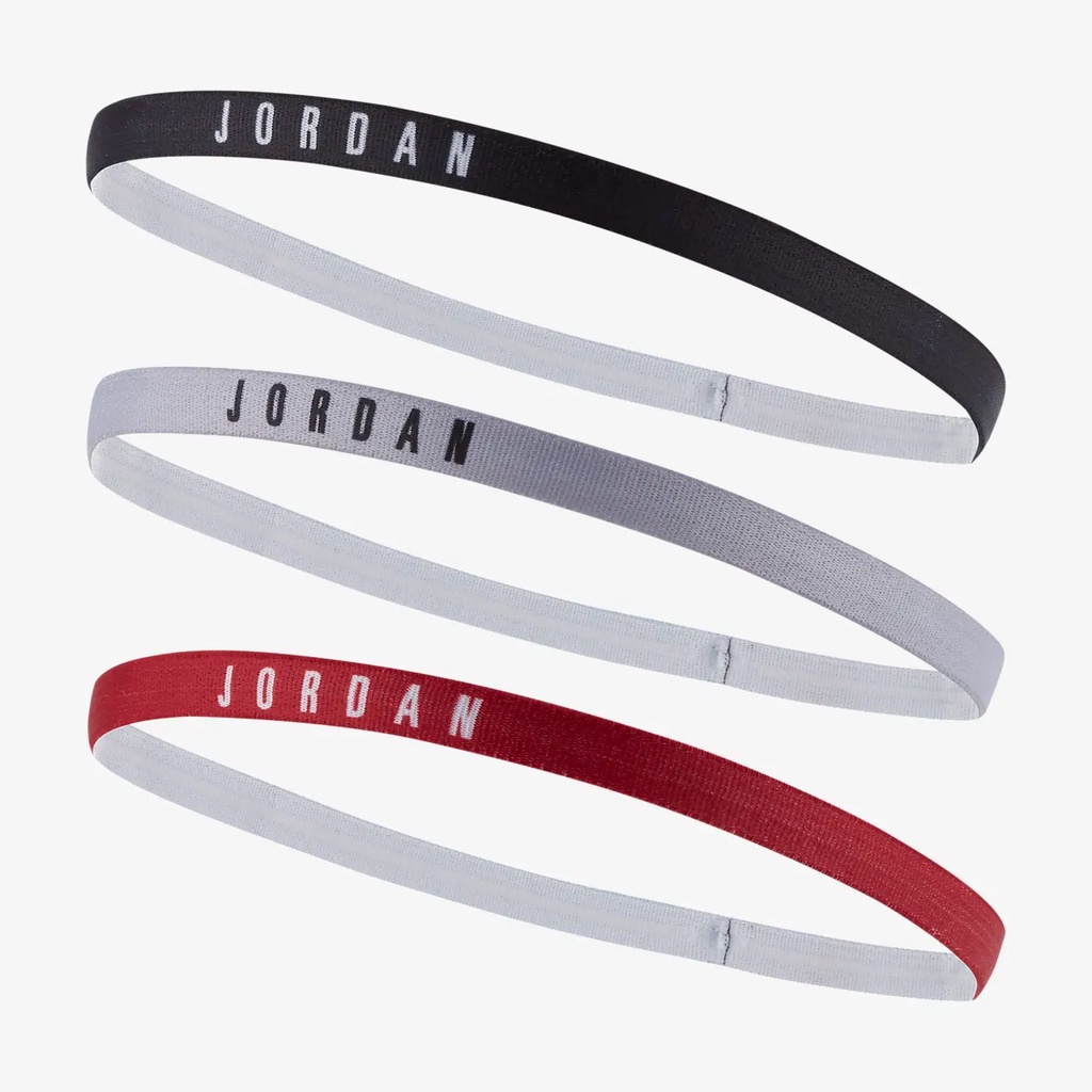 NIKE 彈性髮帶 韻律瑜珈 慢跑 止汗髮帶 JORDAN HEADBANDS 髮帶 3件組 J0003599, , large