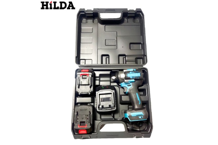 【HILDA】希爾達電動工具 21V 雙電 短軸無刷扳手機 HL21-SH2, , large