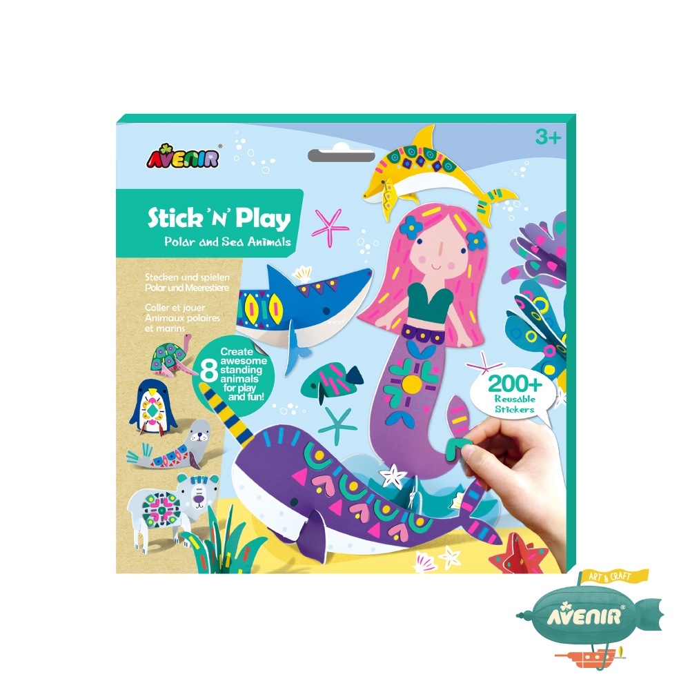 Stick ‘N’ Play-Polar and Sea Animals, , large