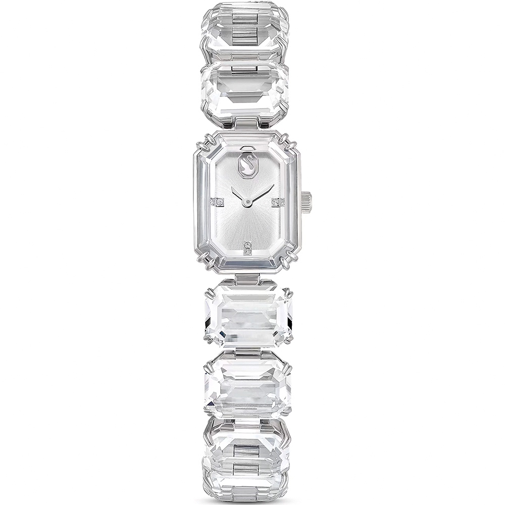 SWAROVSKI 施華洛世奇 八角方形水晶手鍊手錶 女錶-23x17mm(5621173), , large