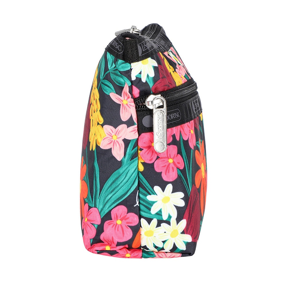 Lesportsac Cosmetic Clutch 雙層拉鍊化妝包/ 繽紛花園, , large