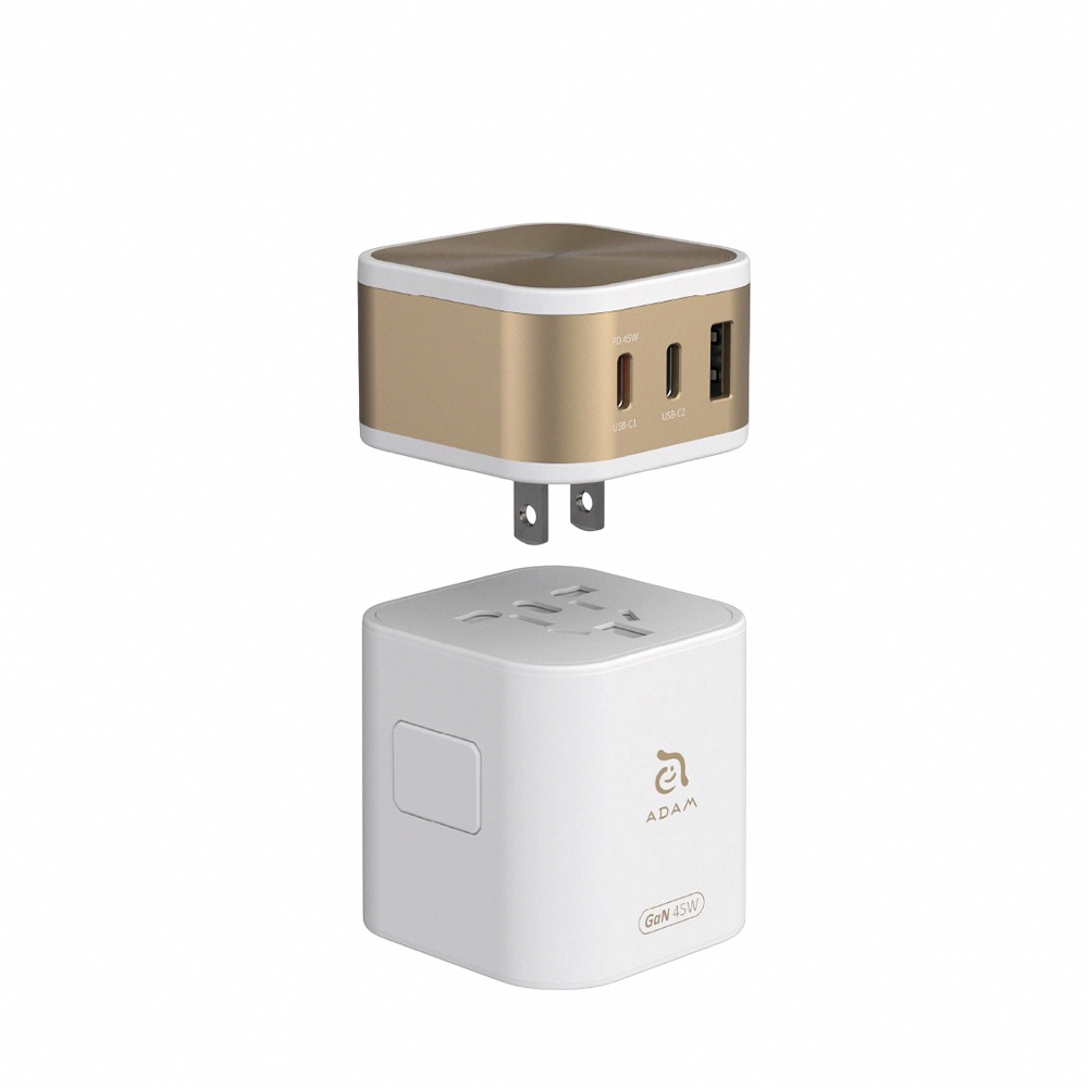 【Adam Elements】T45 45W Travel Power Adapter-White, , large