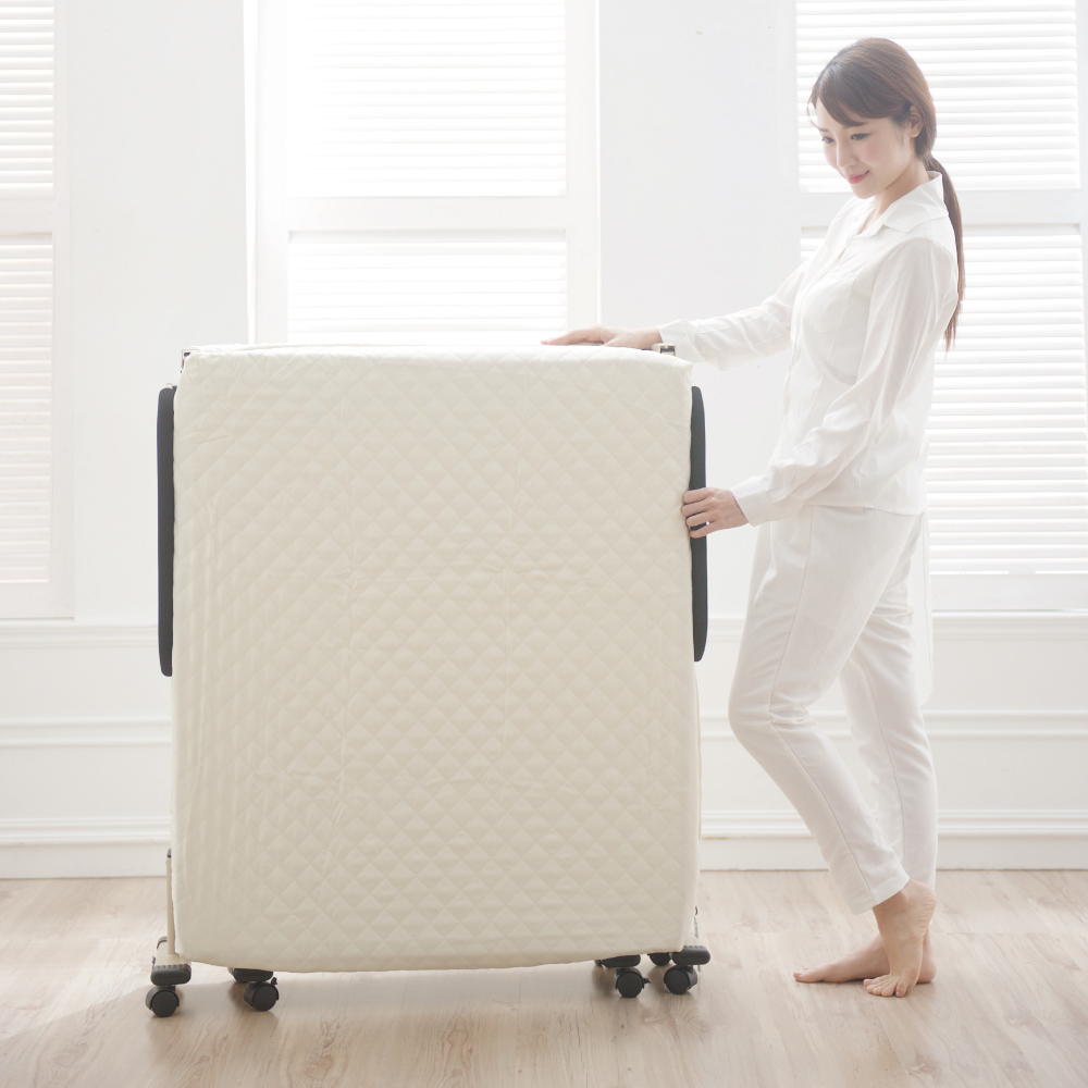 《Simple Life》No assembly required 14-section folding bed (with free bed bag) - off-white - S-22, , large