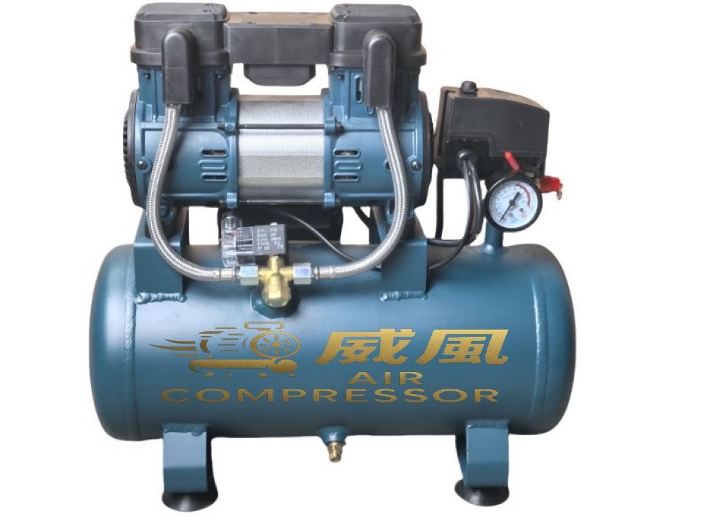 WIN五金 台灣品牌 威風牌 無油 無碳刷 <WA-2515A鐵桶15L>鐵桶式空壓機 110V 純銅馬達 無油空壓機 快速打氣機 打氣機 快速空壓機, , large