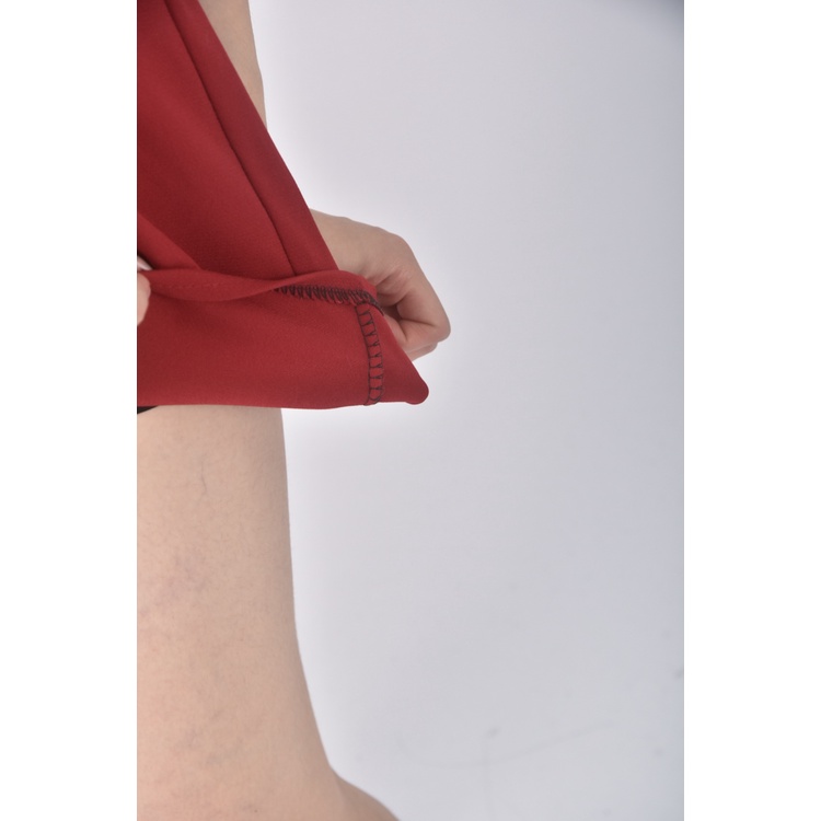 (S) 高腰質感紅色短褲二手衣, , large