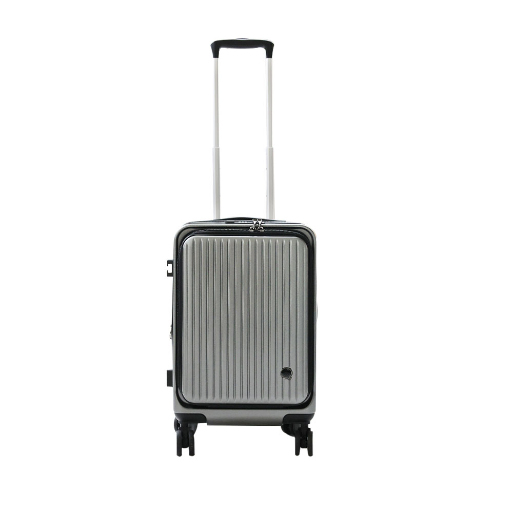 【HJY】鴻嘉源 激省空間深開擴容行李箱24吋-鐵灰, , large