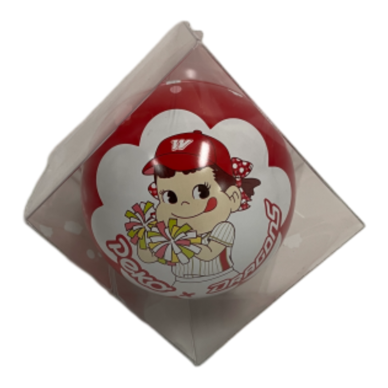 不二家 Peko牛奶糖球型罐-彩球紅【Mia C'bon 限定】