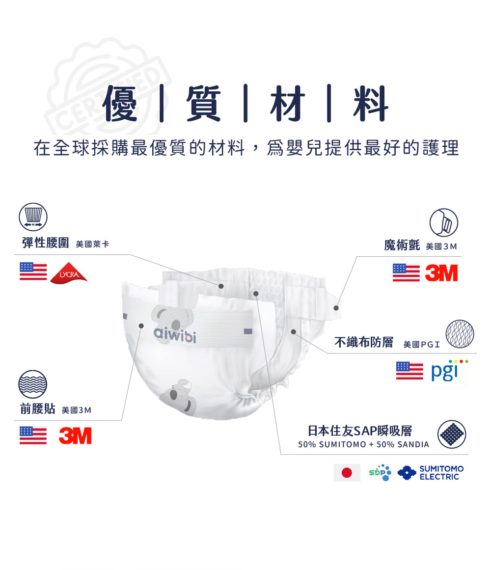 Aiwibi 愛薇彼 超薄零觸感瞬吸紙尿褲 S(三包裝)  紙尿褲 嬰兒尿布 紙尿布 柔軟透氣 黏貼型, , large