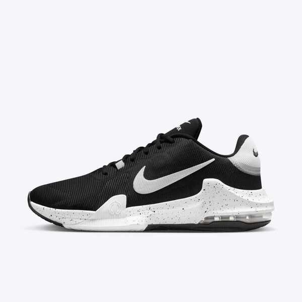 [Kixpress] Nike Air Max Impact 4 男 籃球鞋 運動 訓練 基本款 球鞋 氣墊 黑白 [DM1124-011], , large
