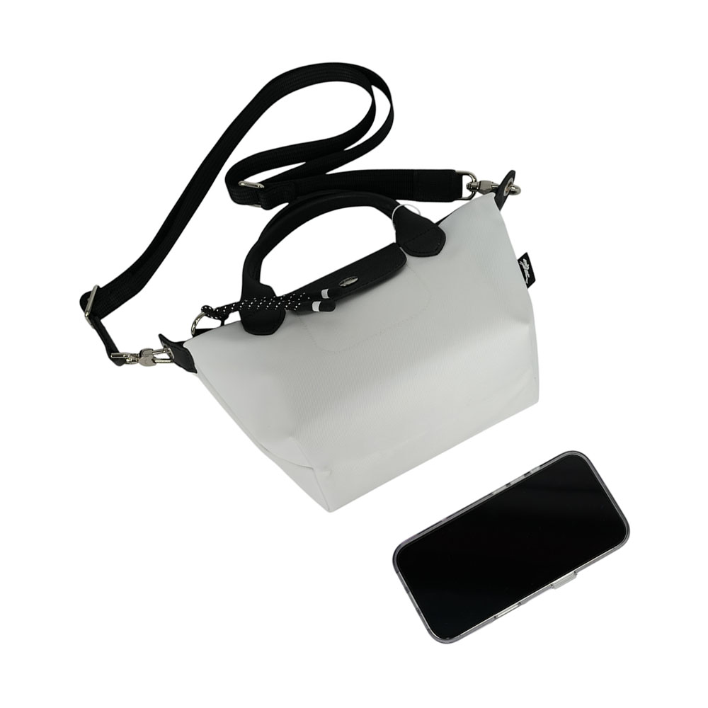 LONGCHAMP LE PLIAGE ENERGY 迷你再生帆布二用包/白色, , large