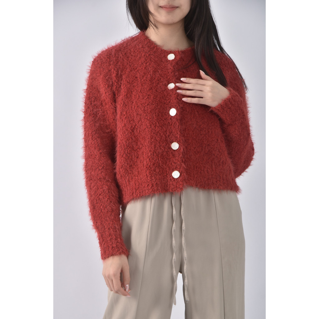 (XL) 圓領紅色外套二手衣, , large