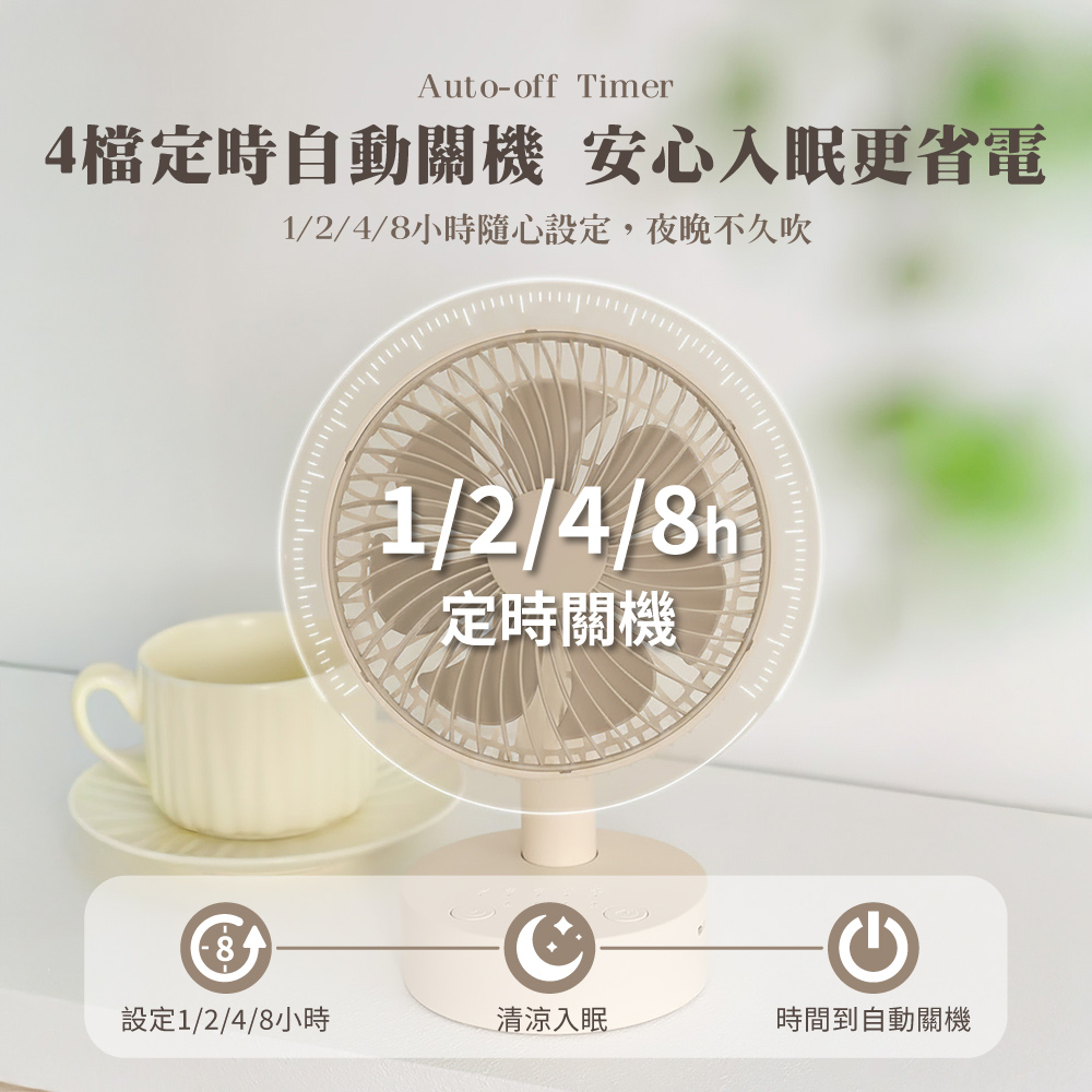 【APEX】復古風90&deg;搖頭桌面USB風扇_5吋 USB桌扇, , large