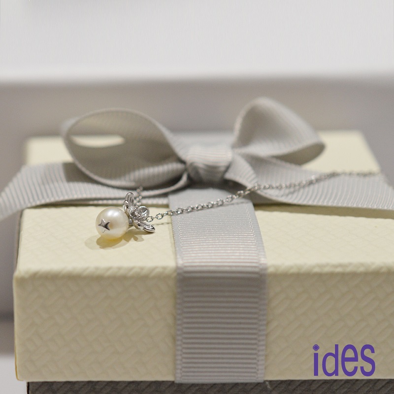 [ides愛蒂思] 送禮 輕珠寶巴洛克設計款星願系列天然珍珠項鍊3選1, , large