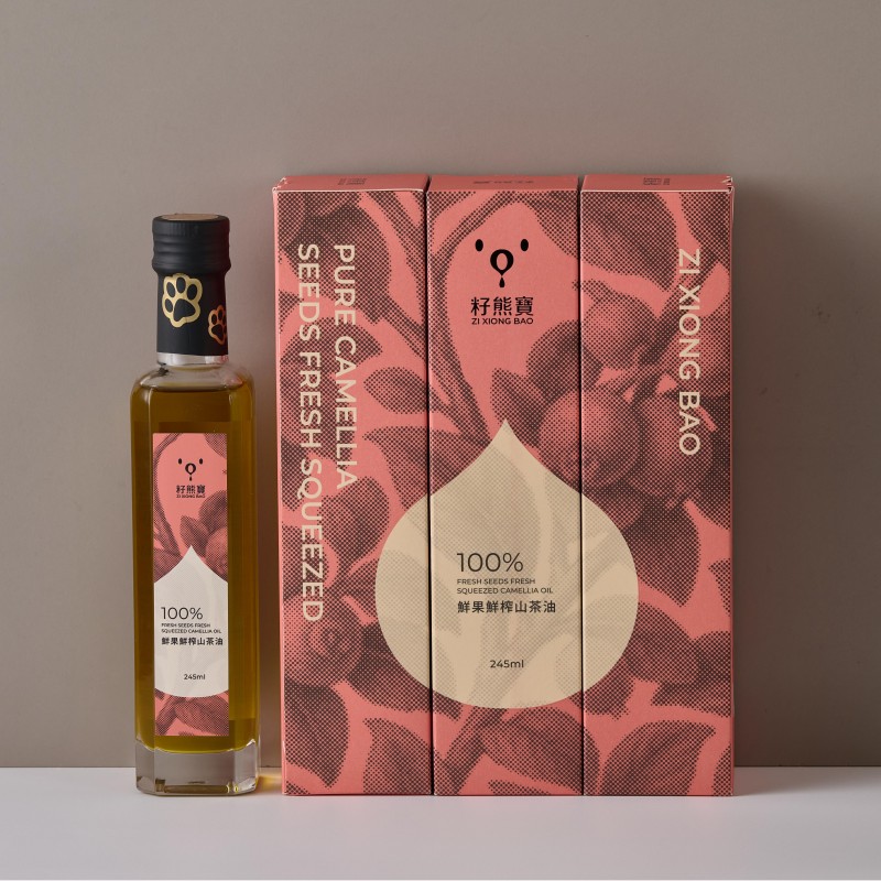 [ZI XIONG BAO CAMELLIA OIL] FRESH SEEDS FRESH SQUEEZED CAMELLIA OIL 245mlx 6 bottles