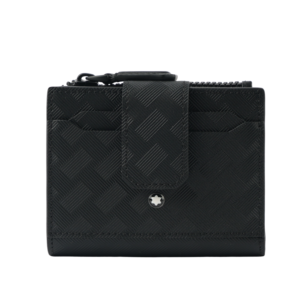 Montblanc 萬寶龍 Extreme 風尚系列3.0 釦式迷你二折短夾/黑色, , large