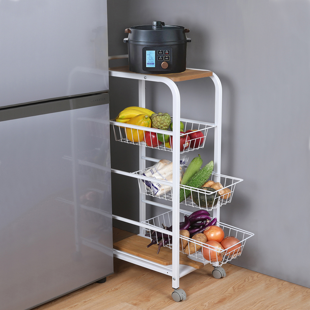 《C&B》廚房隙縫收納五層置物架推車電器架/台灣生產, , large