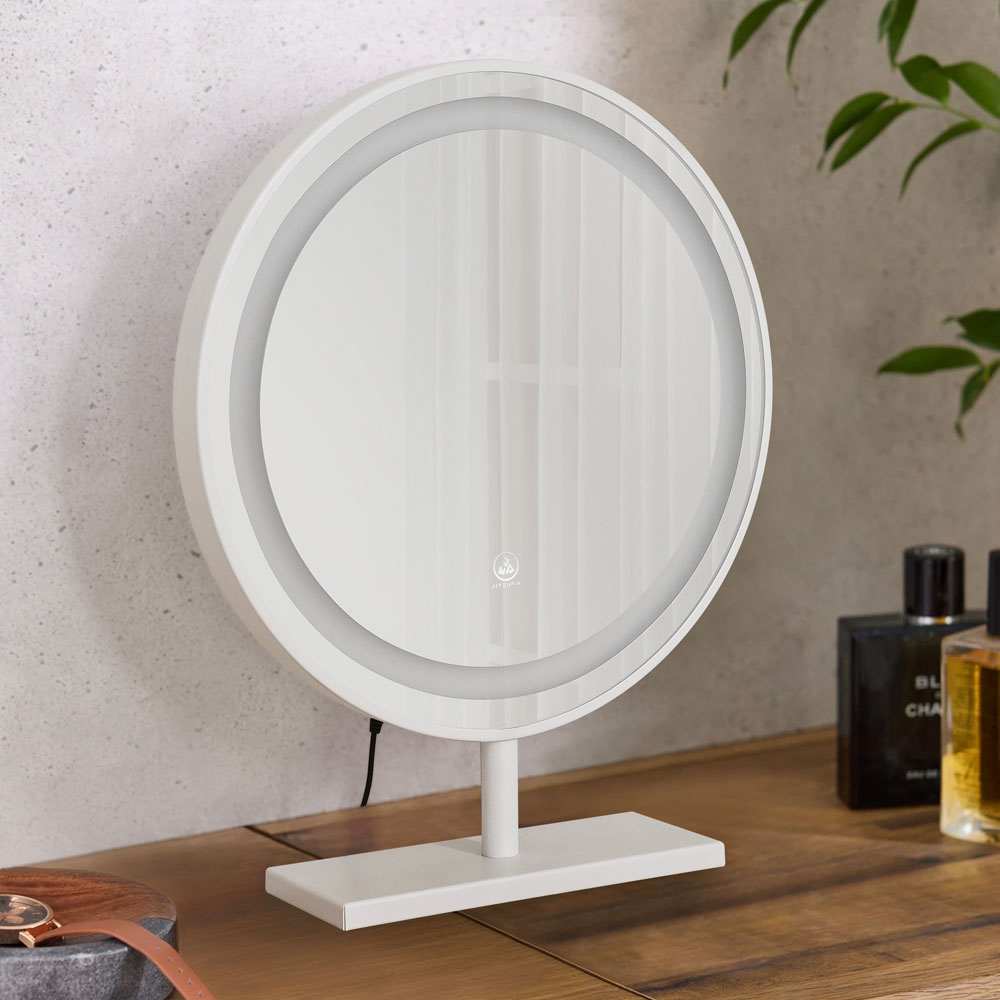 【Homelike】喜家居LED三色補光圓型美妝鏡(2533)